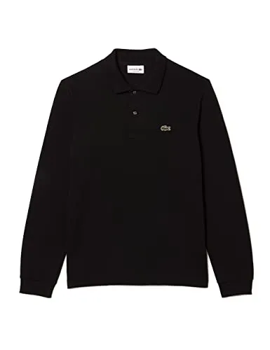 Lacoste Herren Poloshirt Schwarz, M - Klassisches Design - Poloshirt für Herren aus hochwertigem Petit Piqué, ideal für einen eleganten Freizeitlook. Mit Perlmuttknöpfen und klassischem Schnitt.