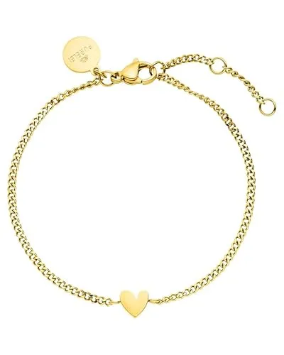 Purelei® Tiny Heart Armband – Zartes Herz-Armband aus 18K vergoldetem Edelstahl - Armbänder für Damen – Filigranes Design mit Herz-Anhänger, perfekt als Geschenk oder für den Alltag, erhältlich in Gold, Silber und Roségold.