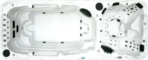 XXXL Luxus Led Swim Spa 580x230 Whirlpool+Gegenstromanlage Schwimmbecken Outdoor