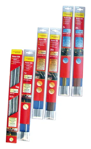 Rothenberger Silberhartlot Rolot Nr. 3.5609SB - 2 Stück - Spezial-Silberhartlote für verschiedene Metalle. Ideal für präzise Lötverbindungen mit einer Schmelztemperatur von 800 °C. Lieferung im praktischen 2er Set.
