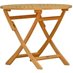 Kai Wiechmann Klapptisch Ravenna – Wetterfester Teak Gartentisch 120 cm - Kompakter und klappbarer Teak-Gartentisch für jeden Außenbereich. Pflegeleicht und langlebig – ideal für entspannte Stunden im Freien.