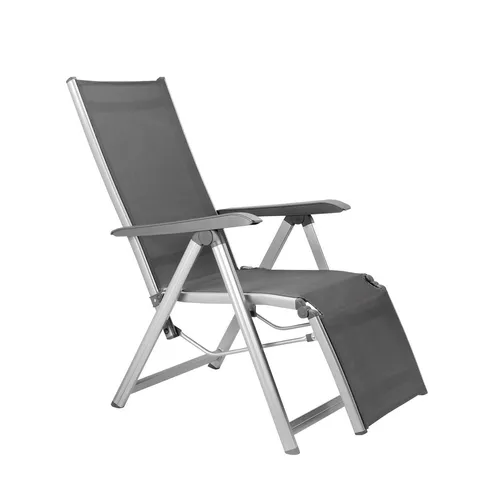 Kettler Basic Plus Relaxsessel Aluminium/Outdoorgewebe - Silber - Gartenstuhl mit Relaxfunktion, ideal für entspannte Sommertage im Garten oder auf der Terrasse, bietet höchsten Komfort und stilvolles Design.