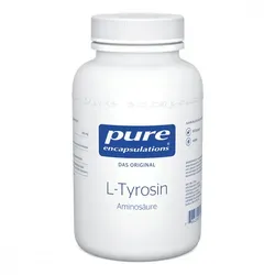 Pure Encapsulations L-Tyrosin Kapseln - Hochwertige Aminosäure, fördert Gedächtnis und Stressbewältigung, hypoallergen und rein