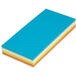 MAUL Moderationskarten 205x95mm - 120 Stück, doppelseitig beschriftbar und ideal für Workshops, Seminare und Präsentationen