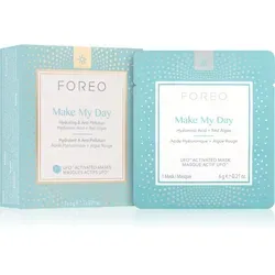 FOREO UFO™ Make My Day Gesichtsmaske 7 x 6 g - Gesichtspflege mit intensiver Feuchtigkeit, verbessert sofort das Hautbild und verleiht Elastizität für ein angenehmes Hautgefühl.