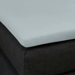 Formesse Bella Donna Topper Spannbetttuch La Piccola 100x200 cm | hellgrau - grau