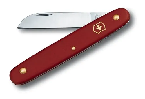 Victorinox Blumenmesser, Garten, Schweizer Taschenmesser, Gärtner und Floristen, Klinge, gerade, rot