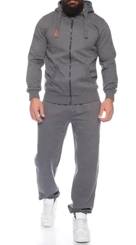Finchman Finchsuit 1 Herren Jogginganzug FMJS135, Dunkelgrau, L - Vielseitiger Baumwoll-Jogginganzug für höchsten Tragekomfort. Ideal für Sport und Freizeit, atmungsaktiv und flexibel – perfekt für entspannte Abende oder aktive Tage.