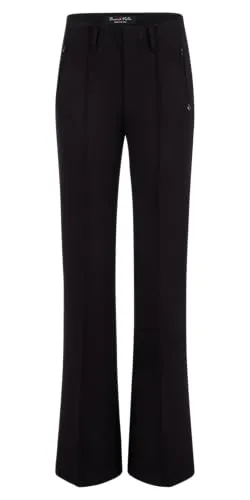 Buena Vista Stretch-Jeans BUENA VISTA ANTIGUA L schwarz - Flared Fit Stretch-Jeans aus weichem Scuba-Material, ideal für einen lässigen Look und hohen Tragekomfort.
