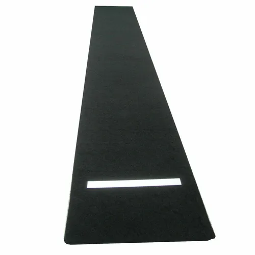Dartmatte Dunkelgrau 250 x 40 cm - Dartteppich mit Abwurf Line, schützt den Boden und sorgt für besten Spielkomfort beim Dartspielen.