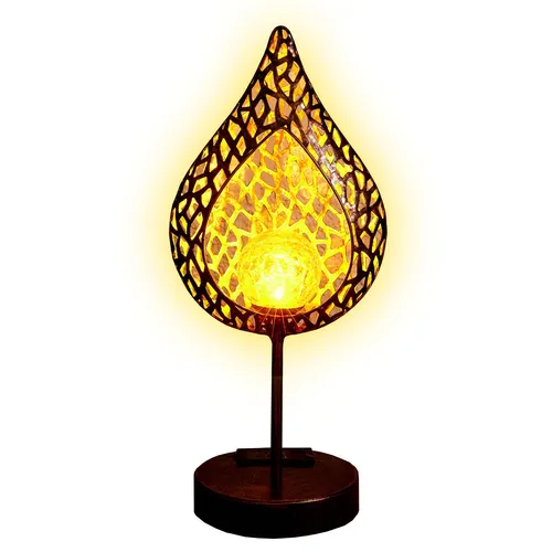 Solar Metall Tischleuchte Tischlampe Tisch Leuchte Lampe Solarleuchte Solarlampe