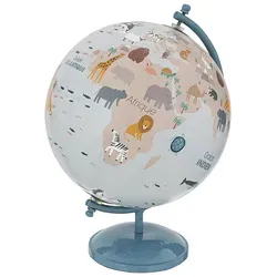 Atmosphera Globus Metall Blau D.20 cm - Eleganter Metall-Globus in Blau mit einem Durchmesser von 20 cm. Ideal für die Dekoration und als stilvolles Lernobjekt.