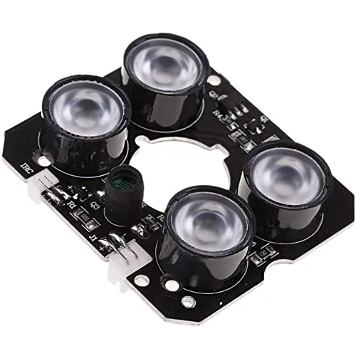 CENPEK 850 nm Infrarot-LED-Array-Platine, IR-Beleuchtung mit IR-Reichweite bis zu 30 m, für alle Arten von Kamera-Modulen, Leistung DC 12 V