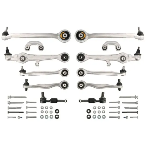 Timmen Reparatursatz Querlenker für AUDI/VW 427021 - Kategorie: Querlenker & Kugelgelenke, hochwertiger Reparatursatz für Vorderachse, inklusive Koppelstange, optimiert für präzise Fahrzeugsteuerung und Langlebigkeit.