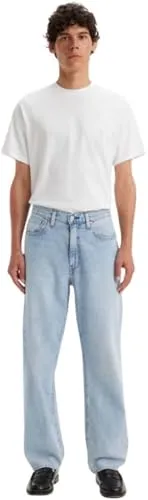 LEVI'S "568 STAY LOOSE" Herren Loose-fit-Jeans, Gr. 34, Länge 32, blau - Bequeme Herren-Loose-fit-Jeans von Levi's® mit 18% Leinenanteil für zusätzlichen Komfort. Langlebig und vielseitig kombinierbar, ideal für lässige Outfits.