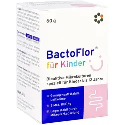 BactoFlor für Kinder Pulver - 60 g aktive Bakterienkulturen, unterstützt die gesunde Darmflora und das Wohlbefinden von Kindern