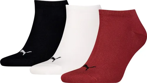 PUMA Sportsocken PUMA UNISEX SNEAKER PLAIN 3P RED COMBO
