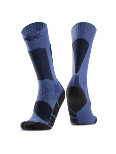 X-Socks Ski Discover OTC Junior - Hochleistungs-Skisocken für Kinder, Größe 35-38, Blau - Hochleistungs-Skisocken für Kinder, die Komfort und optimale Leistung auf der Piste bieten. Entwickelt für besten Halt und Langlebigkeit, ideal für junge Skifahrer, die ihre Fähigkeiten verbessern möchten.