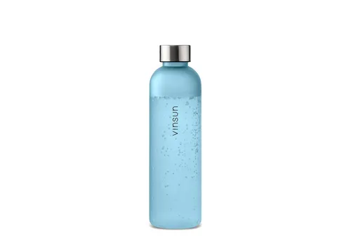 Vinsun Trinkflasche Tritan Wasserflasche 650ml - Sportflasche Kohlensäure geeignet, Auslaufsicher, BPA frei, bruchsicher, geruchs- und geschmacksneutral