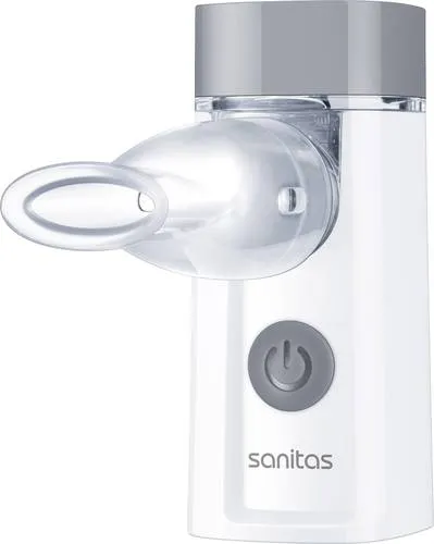 Sanitas SIH 52 Inhalator - Inhaliergerät für Erwachsene und Kinder, tragbar und leise, ideal zur Behandlung von Atemwegserkrankungen mit Schwingmembran-Technologie für tiefes Eindringen der Medikamente.