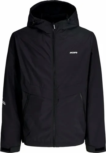 Jack & Jones Damen Regenjacke - Schwarz - XL - Moderne Damen-Regenjacke mit leichtem Design und hohem Tragekomfort. Der Kinnschutz am Reißverschluss und die verstellbare Kapuze bieten optimalen Schutz vor Wind und Wetter. Praktische Taschen sorgen für zusätzlichen Stauraum.