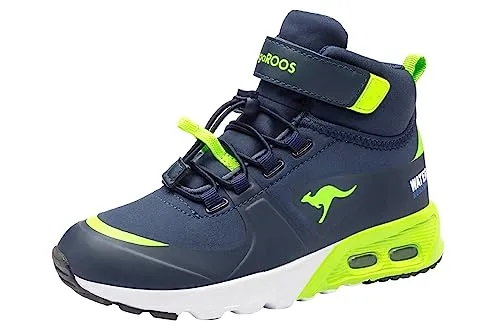 Kangaroos Sneakers "Hydro" - Dunkelblau/Grün, Größe 30 - Sneaker für Herren mit Schnellverschluss und rutschhemmender Laufsohle - ideal für aktive Kinder, die Komfort und Style suchen.