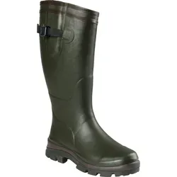 Almwalker Gummistiefel Kolding Uni (Oliv) Größe 47 - Bequeme Gummistiefel mit weichem Innenfutter und herausnehmbarer Innensohle. Für eine individuelle Anpassung sorgt die verstellbare Beinschnalle. Robuste Verstärkungen an Ferse und Zehen bieten zusätzlichen Schutz.