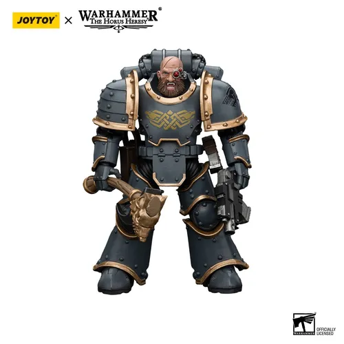JOYTOY Warhammer 1:18 Wölfe des Weltraums – Graue Jägertruppe - Detailreiche Action-Figur im Maßstab 1:18, ideal für Sammler. Vollgelenkig und perfekt für spannende Szenen aus Warhammer "The Horus Heresy".