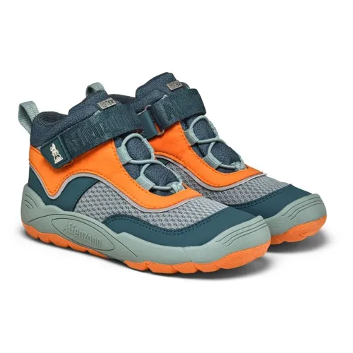 Affenzahn Kid's Übergangsschuh Vegan Explory - Barfußschuhe 21 EU - Bunny/Blau - Kinder-Halbschuhe, wasserdicht und ideal für Entdeckungstouren; umweltfreundliches Material aus 100% recyceltem Polyester.