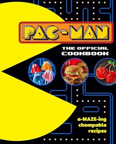 Pac-Man: The Official Cookbook - Lösungsbücher für PC- & Videospiele, entdecke über 70 kreative Rezepte inspiriert von Pac-Man und seinen Freunden.