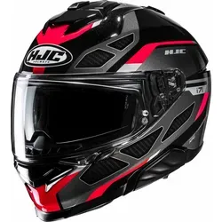 HJC i71 Zest MC1 Integralhelm Anthrazit/Schwarz/Rot 2XL - Sport-Touring Integralhelm mit fortschrittlichem Polycarbonat, optimierter Belüftung und herausnehmbarem Komfort-Innenfutter für angenehmes Fahren.