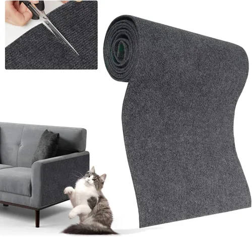 Selbstklebende Katzentrennwand 200x40cm Kratzmatte für Möbel und Wände