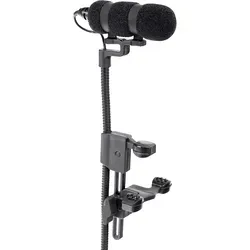 Pronomic SET MCM-100V Clipmikrofon - Kondensator Mikrofon für Violine & Instrumente mit Halter, ideal für präzise Klangaufnahme dank Schwanenhals und Phantomspeisung, inklusive praktischem Case.