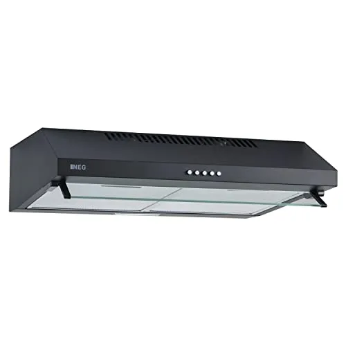 Dunstabzugshaube NEG15-DCB+ - 424 m³/h - Doppelmotor - Schwarz - Die moderne Unterbau-Dunstabzugshaube NEG15-DCB+ bietet mit ihrem leistungsstarken Doppelmotor und 424 m³/h Luftleistung effiziente Geruchsentfernung. Energieeffizient und leise – ideal für jede Küche.