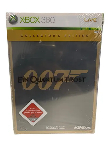 James Bond 007: Ein Quantum Trost - Collector's Edition für XBOX360 - Action-Adventure Spiel für Microsoft XBOX 360, USK ab 18 Jahren, in neuem Zustand und originalverpackt - ideal für Sammler und Bond-Fans!