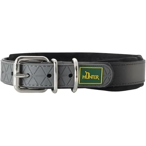 Hunter Collar Convenience Comfort - Hundehalsband Schwarz 47-55 cm - Hochwertiges Hundehalsband für aktive Vierbeiner, besonders bequem und ideal für den Alltag. Breite: 2,5 cm. Entdecken Sie weitere Top-Angebote von Hunter!