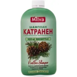 Milva Kiefer Teer Shampoo – 500 ml - Shampoo zur Behandlung von seborrhoischer Dermatitis und Schuppen, beruhigt die Kopfhaut und sorgt für gesundes Haar.