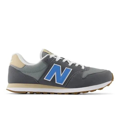 Sneaker NEW BALANCE "500", Gr. 43, grau - Sportliche Sneaker aus pflegeleichtem Synthetik, ideal für Freizeit-Looks. Die leicht profilierte Gummisohle sorgt für Rutschfestigkeit und individuellen Tragekomfort dank Schnürung.