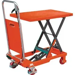 Schefer Hubtisch SHW Premium, fahrbar, 150kg Tragkraft - Sonstiger Werkstattbedarf: Hydraulischer Hubtisch mit ergonomischer Hubhöhe bis 740mm, ideal für Lagerhaltung und Kommissionierung. Tragkraft von 150kg und justierbare Senkgeschwindigkeit.