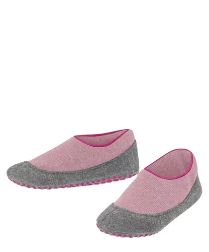Falke Hausschuhe Cosyshoe (wärmende Merinowolle) pink/grau Kinder, Größe: 23-24