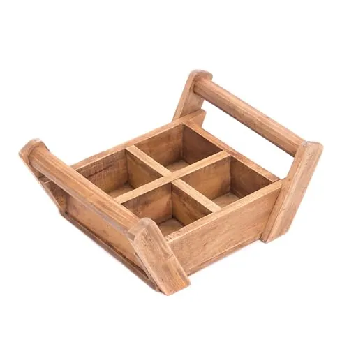 DESIGN DELIGHTS Holz ZIEGELFORM Brick II mit Griffen - Dekorative Boxen & Kästen – handgefertigte Mahagoni Ziegelsteinform mit einzigartigem Charakter, ideal für kreative Deko-Ideen und praktische Aufbewahrung.