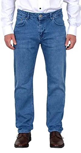 ADAM Herren Jeans Regular Fit - Bequeme Premium Jeans aus extraweicher Baumwolle - Die ADAM Herren Jeans Regular Fit bietet optimalen Tragekomfort mit ihrem Stretchanteil. Ideal für Alltag und Freizeit, überzeugt sie mit klassischem 5-Pocket-Design und geradem Bein. Erhältlich bis Übergröße.