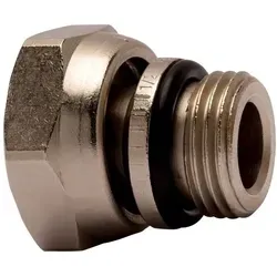 Heimeier - Imi Heizkörperanschlussverschraubung G 1/2 X M 22, Ametal-c Vernickelt