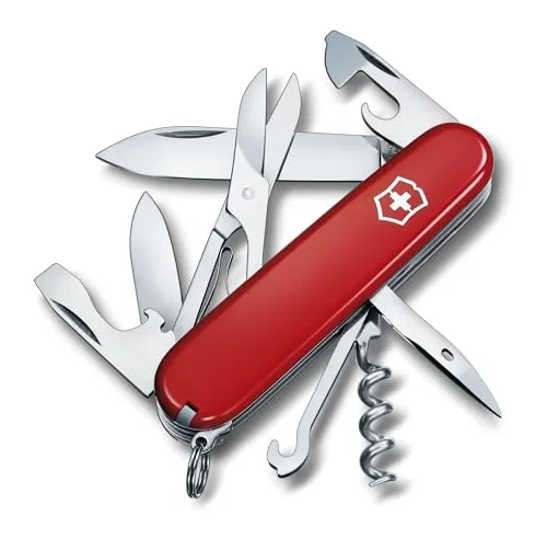 Victorinox Taschenmesser Climber 91mm - 14 Funktionen inkl. Schere - Taschenmesser für Kletterer mit 14 Funktionen, ideal für Abenteuer und Alltag. Kompakt und vielseitig, perfekt für jedes Outdoor-Erlebnis.