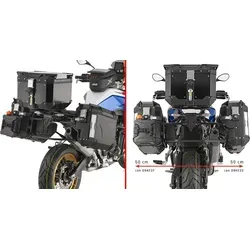 GIVI Monokey Cam-Side Koffer für BMW F 900 GS 2024 - Gepäckträger für BMW F 900 GS, idealer Schutz und Stauraum für Reisen, hergestellt in Italien.