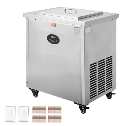 VEVOR Kommerzielle Eis-am-Stiel Eismaschine - Eismaschine für die Herstellung von 52 Eissorten, aus robustem Edelstahl, ideal für Gastronomie oder große Veranstaltungen.