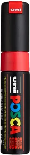 POSCA 182677 - POSCA Marker mit breiter Keilspitze, neon rot