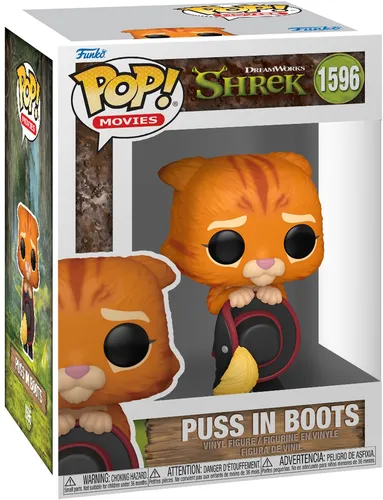 Funko Pop! Movies: Shrek DW30th - Puss in Boots #1596 - Sammelfigur aus der beliebten Shrek-Reihe, perfekt für Fans und Sammler, neu und originalverpackt.