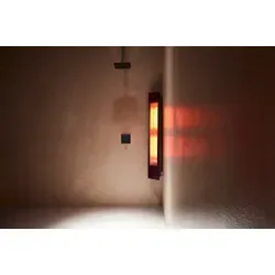 SUNSHOWER SOLO Grau – Infrarot-Duschsystem - Kompaktes Infrarot-Duschsystem mit 2 x 750W für angenehme Wärme im Badezimmer. Ideal für die Aufputzmontage, bietet es eine benutzerfreundliche Steuerung und schnelle Abkühlung nach der Nutzung.