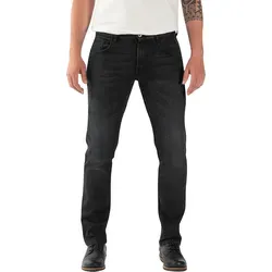 Rokker Rokkertech Tapered-Slim Jeans - Schwarz - W29/L34 - Motorradhosen aus hochabriebfestem Denim mit D3O® Protektoren für optimalen Schutz und modernen Stil. Ideal für Alltag und Motorradtouren, waschbar bei 30°C.
